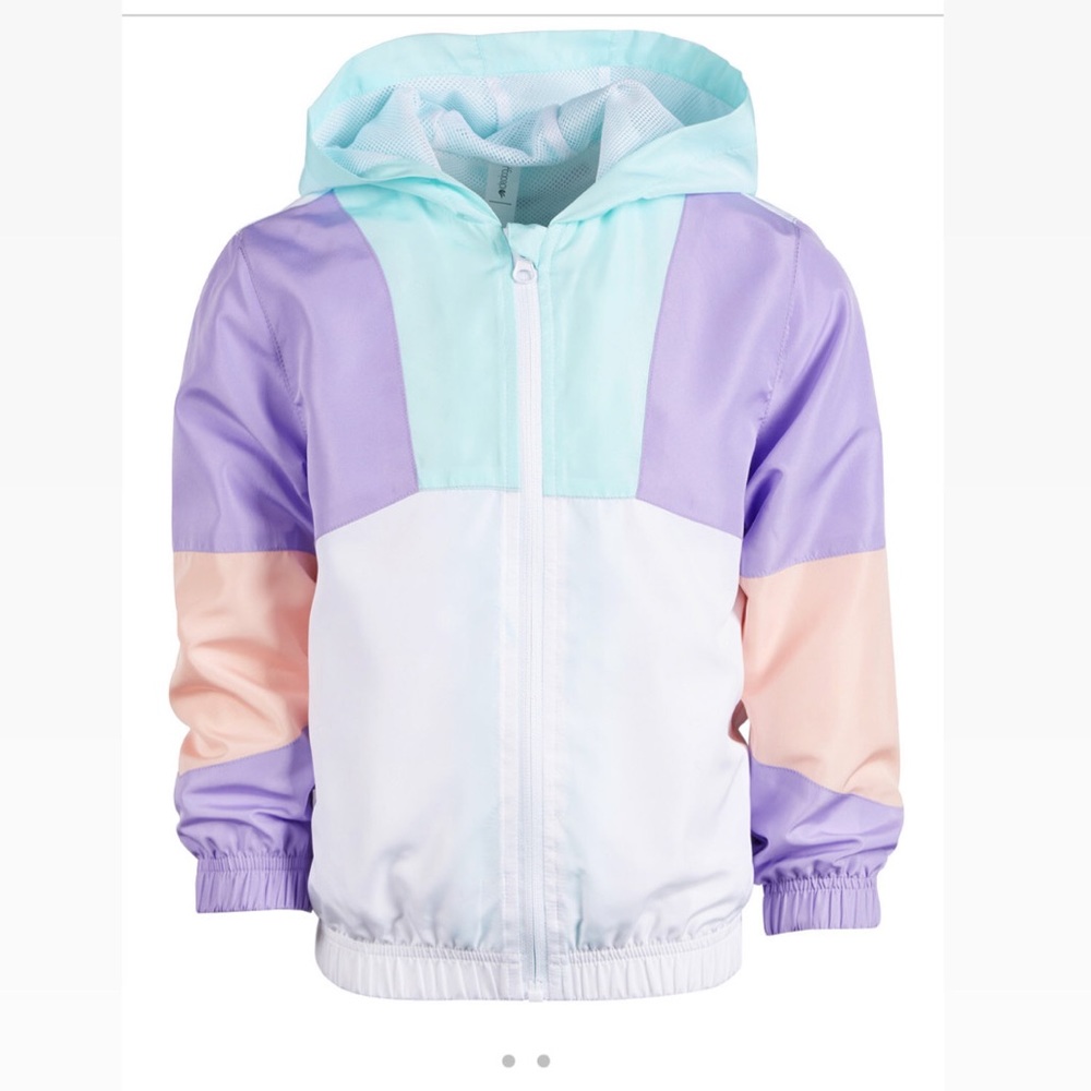 Toddler girls colorblocked hooded jacket